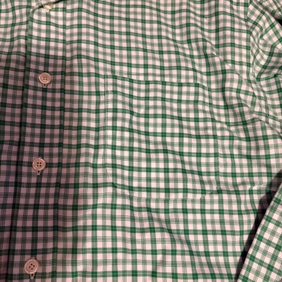 Brooks Brothers Slim Fit Green Checkered Men's Shirt XL Original Polo Shirt - Picture 4 of 5